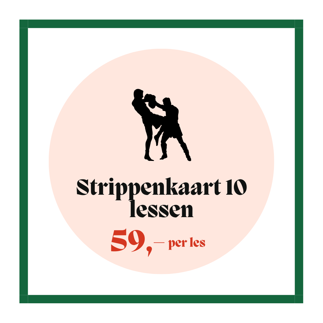 Strippenkaart 10 lessen (€59 per les)- Indoor